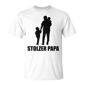 Stolzer Papa Sohn Und Tochterater Papi T-Shirt - Geschenkecke