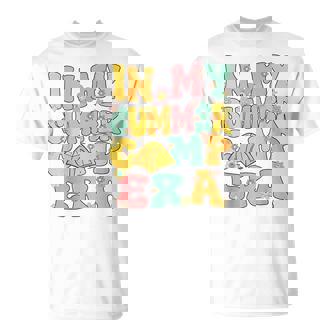 In My Summer Camp Era Retro Groovy Summer Camp Camping T-Shirt | Mazezy