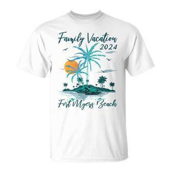 Summer Family Vacation 2024 Florida Fort Myers Beach T-Shirt | Mazezy DE