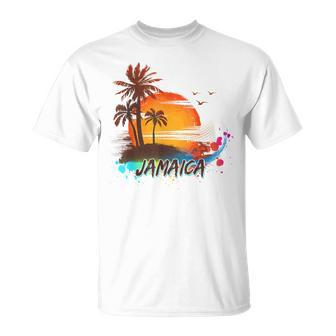 Summer Vacation Jamaica Beach Tropical Kid T-Shirt - Seseable