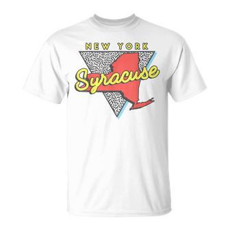 Syracuse New York T Vintage Triangle T-Shirt - Monsterry UK