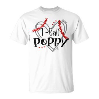 T-Ball Poppy Heart Ball Poppy Pride T-Shirt - Monsterry