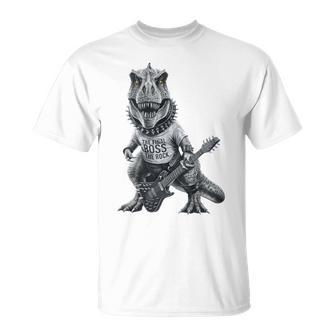 T-Rex Final Boss T The Rock Vintage Music Dinosaur T-Shirt - Monsterry UK