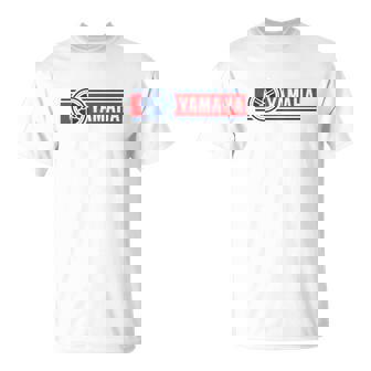 T-shirt Blanc Yamaha, Passion Moto et Musique - Cadeauxyz