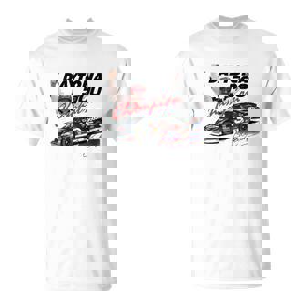 T-shirt Daytona 500, Voiture de Course et Drapeau à Damiers - Cadeauxyz