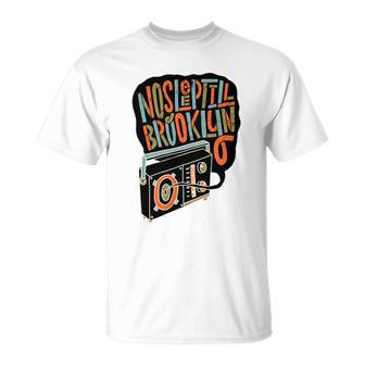 T-shirt No Sleep Till Brooklyn, Design Rétro Poste Radio - Cadeauxyz