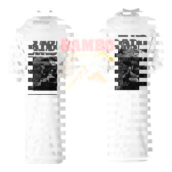 T-Shirt Rambo, Impression Rouge pour Fans de Films - Cadeauxyz