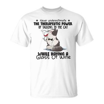 Of Talking To Cats T-Shirt - Seseable