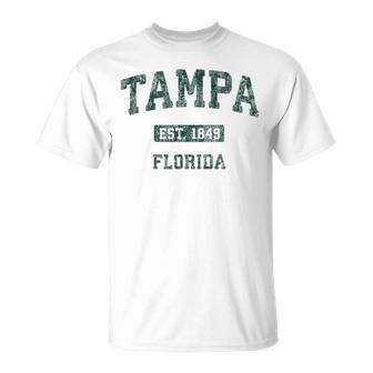 Tampa Florida Fl Vintage Athletic Sports T-Shirt - Monsterry UK