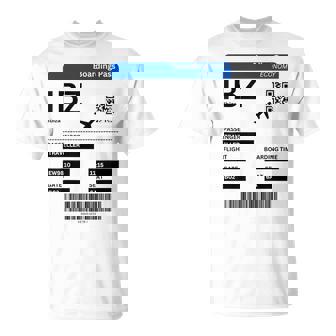 Tarjeta De Embarque Ibiza Ibz Billete De Avión Ibiza Camiseta unisex - Regaloses