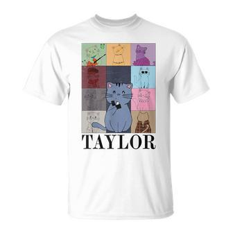 Taylor Personalized Name I Love Taylor Girl Groovy 70'S T-Shirt - Seseable