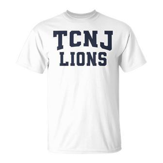 Tcnj Lions Blu Wht01 T-Shirt - Seseable