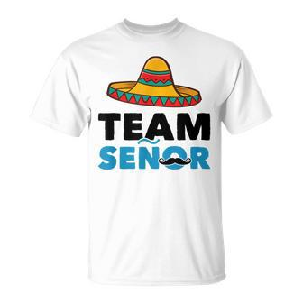 Team Boy Senor Mexican Gender Reveal Party Baby Shower T-Shirt - Monsterry AU
