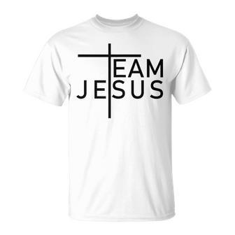 Team Jesus Cross Religion Jesus Believe T-Shirt - Geschenkecke