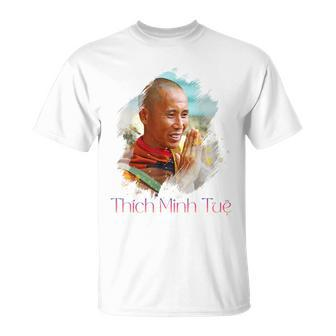 Thich Minh Tue Su Thay Vietnam Monk Buddhist Spiritual T-Shirt - Monsterry DE
