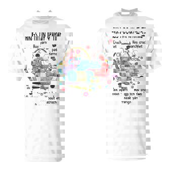 Thing I Do In My Spare Time Crochet Crocheting T-Shirt | Seseable UK