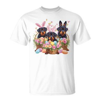 Three Rottweiler Easter Rottweiler Easter Egg T-Shirt - Thegiftio UK