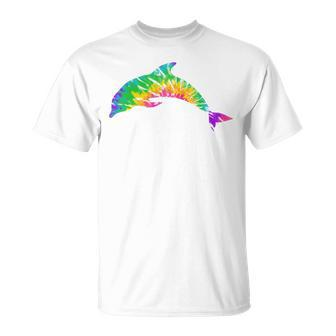 Tie Dye Summer Dolphin T-Shirt - Monsterry