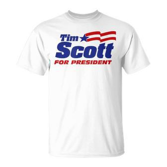 Tim Scott For President 2024 Scott 2024 Republican Patriot T-Shirt - Monsterry UK