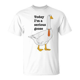 Today I'm A Serious Goose For Women T-Shirt | Mazezy CA