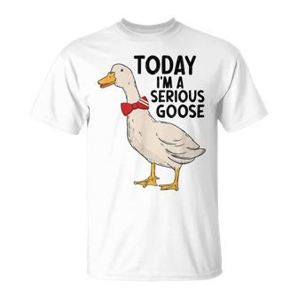 Today Im A Serious Goose T-Shirt - Thegiftio UK