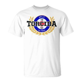 Torcida Split 1950 Proud Croatian Ultra Hrvatska Flag T-Shirt - Seseable