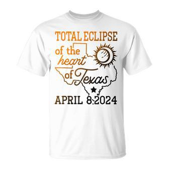 Total Eclipse Of The Heart Of Texas April8 T-Shirt | Mazezy DE