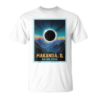 Total Solar Eclipse 2024 Makanda Illinois Vintage T-Shirt - Seseable