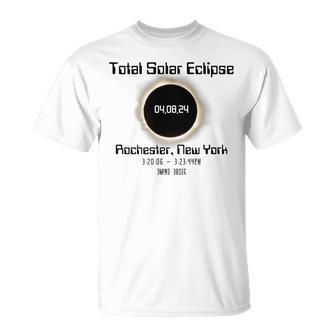 Total Solar Eclipse 2024 Rochester Ny April 8Th 2024 T-Shirt | Mazezy