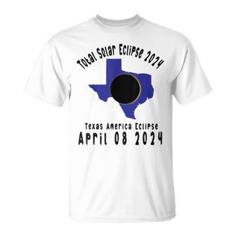 Total Solar Eclipse Texas 2024 T-Shirt - Monsterry