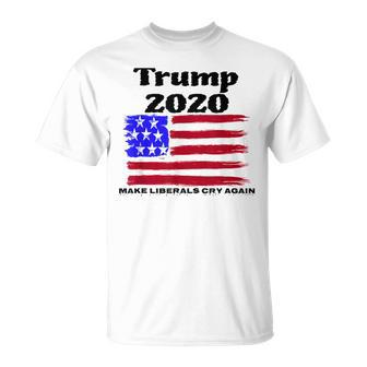 Trump 2020 Make Liberals Cry Again Political T-Shirt - Monsterry