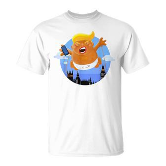 Trump Big Graphic Inflatable Baby Blimp Balloon T-Shirt - Monsterry UK