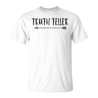 Truth Teller Distressed Arrow Trending T-Shirt - Monsterry DE