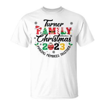Turner Family Name Christmas Matching Surname Xmas T-Shirt - Seseable