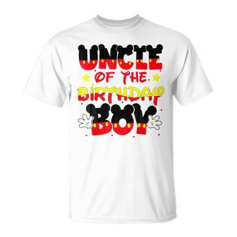 Uncle Of The Birthday Boy Mouse Family Matching T-Shirt - Monsterry CA