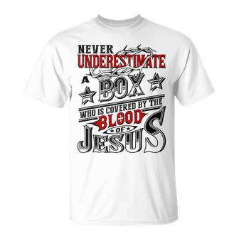 Never Underestimate Box Family Name T-Shirt - Seseable