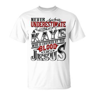 Underestimate Kaye Family Name T-Shirt - Seseable