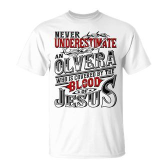 Underestimate Olvera Family Name T-Shirt - Seseable