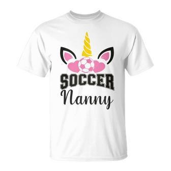 Unicorn Soccer Nanny Magic Father's Day Surprise T-Shirt - Thegiftio UK