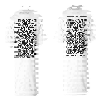 Unique Qr-Code With Humorous Hidden Message T-Shirt | Mazezy