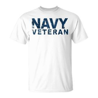 United States Navy Veteran Faded Grunge T-Shirt - Monsterry DE
