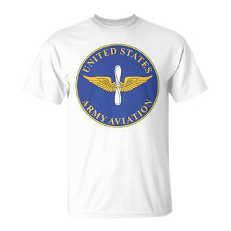 US Army Aviation Branch Insignia Veteran Veterans Day T-Shirt - Monsterry CA