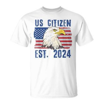 Us Citizen Est 2024 Citizenship New Usa Citizen T-Shirt - Thegiftio UK