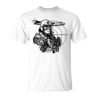 Usa World War 2 Bomber Ww2 Vintage Wwii Military Pilot T-Shirt - Monsterry DE
