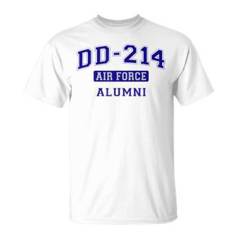 Usaf Airman Air Force Blue Dd-214 Alumni T-Shirt - Monsterry