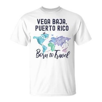 Vega Baja Puerto Rico Born To Travel World Explorer T-Shirt - Monsterry CA