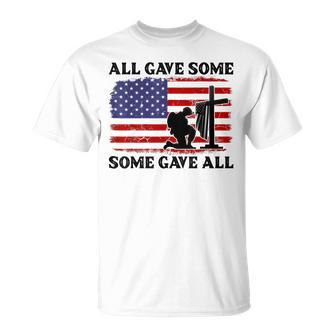 Veterans Day All Gave Some Some Gave All Memorial Day T-Shirt - Seseable