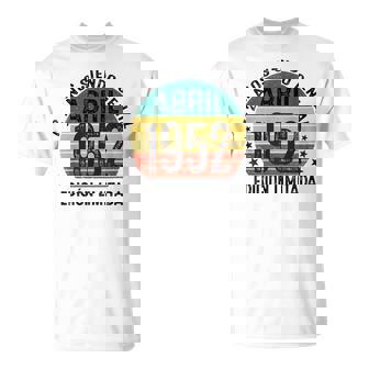 Vintage 1952 Regalos 72 Años Cumpleaños Hombre Abril 1952 Camiseta unisex - Regaloses