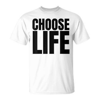 Vintage Choose Life 80S Self Awareness Best Habits T-Shirt - Thegiftio UK