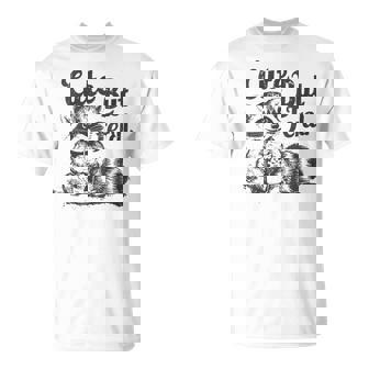 Vintage Cute But Feral Raccoon Lover Presents Raccoon T-Shirt - Thegiftio